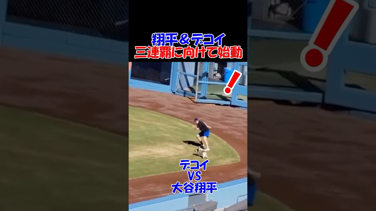 【大谷翔平＆デコイ】3連覇に向けてトレーニング開始
