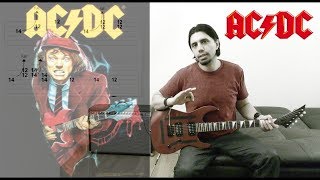 How to play Touch Too Much guitar solo by AC DC