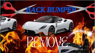 DIY 2023 Maserati how to remove the back bumper