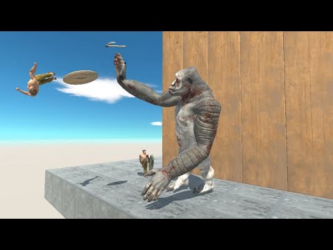 Consecutive Normal Punches by GORO THE GIANT vs ALL UNITS in Tower Animal Revolt Battle Simulator