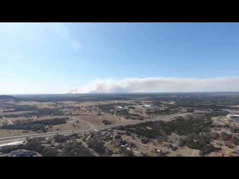 Huge grass fire near Lipan TX. Hood County