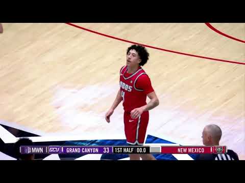HIGHLIGHTS: Grand Canyon at New Mexico Men's Basketball 1/13/26