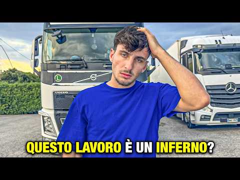 This is the hard LIFE of a TRUCK DRIVER in Italy