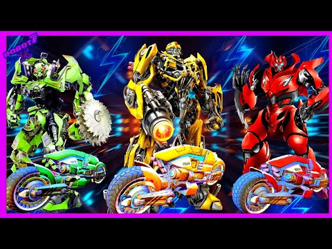 Grand Robot Bike Transform City Attack Android gameplay