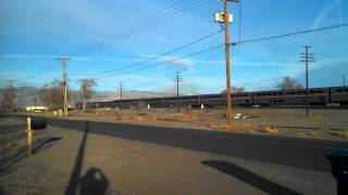 preview picture of video 'Amtrak California Zephyr Eastbound at Fernley January 22, 2015'