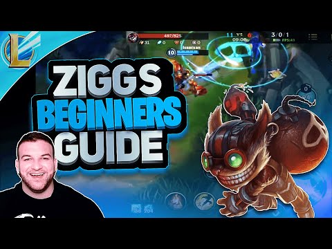 WILD RIFT ULTIMATE BEGINNERS GUIDE : ZIGGS ABILITIES REVIEW AND GAMEPLAY | LEARN HOW TO PLAY ZIGGS