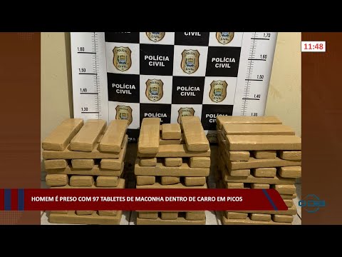 Homem é preso com 97 tabletes de maconha dentro de carro em Picos 18 08 2022