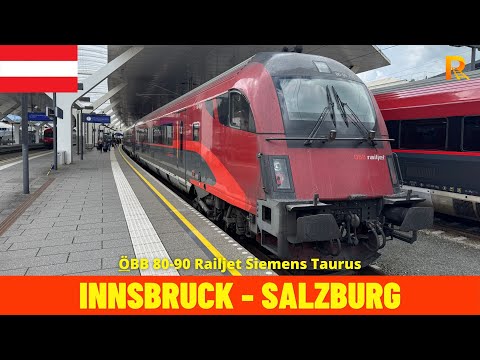 Führerstandsmitfahrt Innsbruck - Salzburg (ÖBB, DB, Österreich, Deutschland) 4K