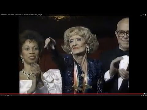 BETTE DAVIS ""HONOREE"" - (COMPLETE) 10th KENNEDY CENTER HONORS, 1987