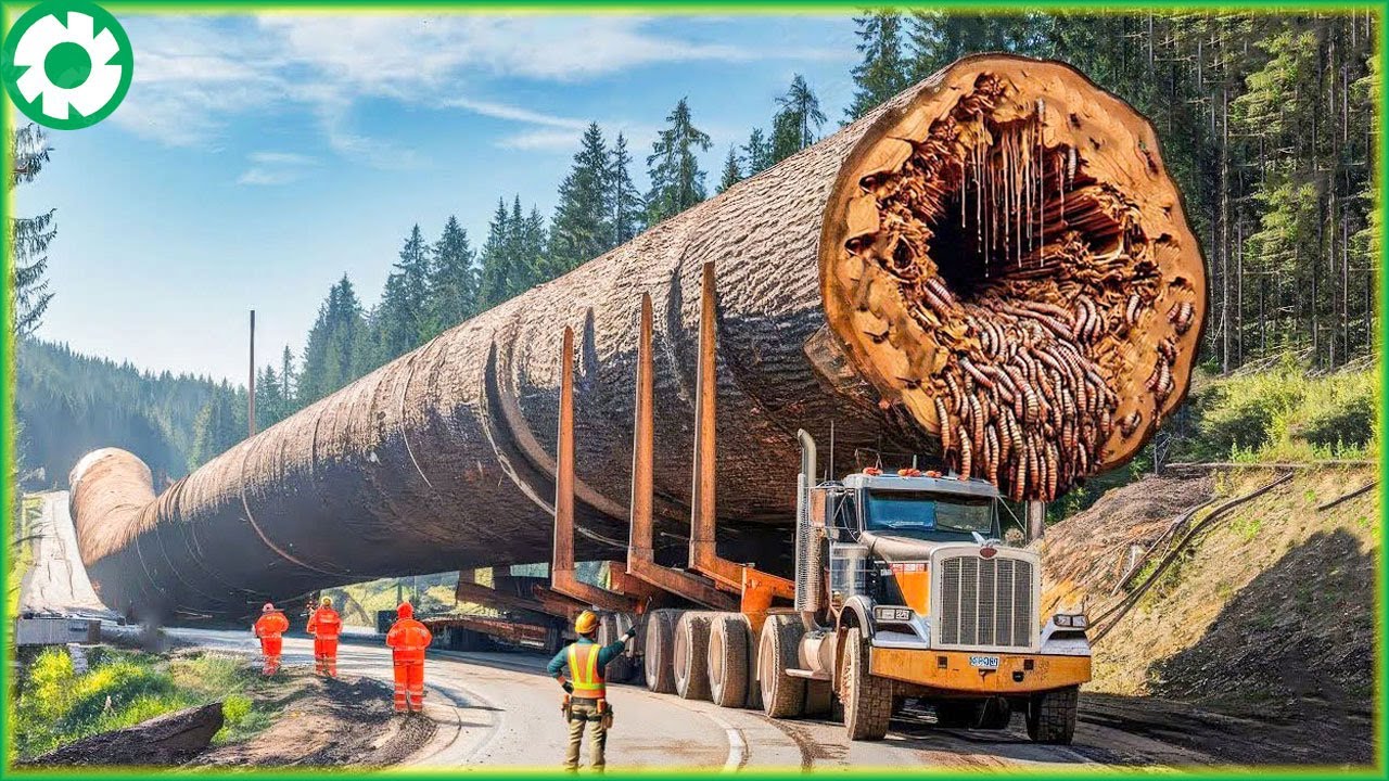 Extremely Dangerous Skills of Driving Timber Truck You Exclaim | Biggest Heavy Machinery Machines