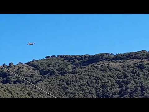 Incendio Elba, canadair in azione fra Capo d'Arco e Ortano