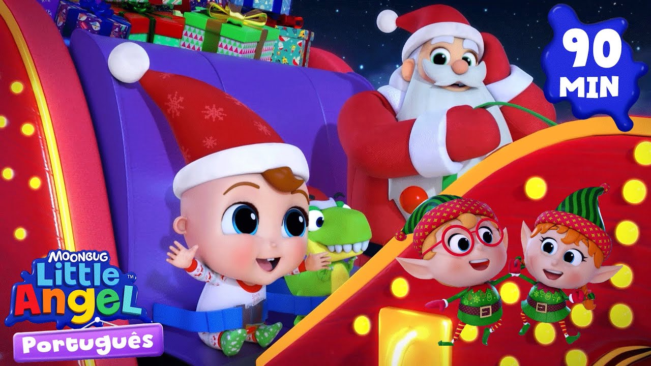 Passeio com o Papai Noel 🎅 Little Angel Brasil | Músicas Infantis em Português