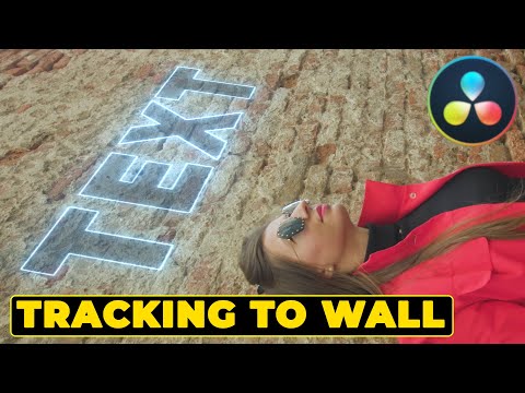 ATTACH and TRACK Text to WALL or SURFACE | Davinci Resolve 18 Tutorial