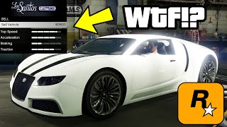 GTA 5 - Rockstar CHANGED CAR SELLING Values! WTF!?