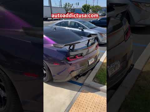 5th Gen Camaro Carbon Trunk and Spoiler @AutoAddictUSA #autoaddictusa #camaro #carbon