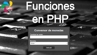 6.Funciones en PHP(Conversor de moneda)