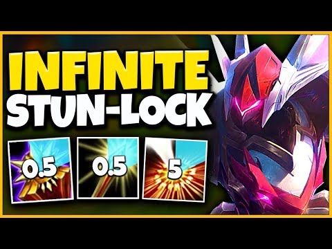 *8 SECOND STUN* NEW INFINITE STUN LEONA COMBO (MECHA KINGDOM SKIN) - League of Legends URF