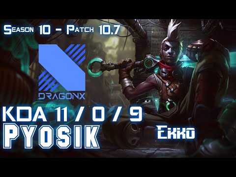 DRX Pyosik EKKO vs GRAVES Jungle - Patch 10.7 KR Ranked