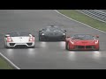 Ferrari LaFerrari vs McLaren P1 vs Porsche 918 Spyder at Nordschleife Track Day