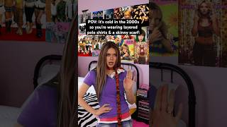 Download lagu Wearing layered polo shirts & a skinny scarf in the #2000s to keep “warm.” #nostalgia #2000sfashion mp3