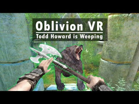 Modding Skyrim VR into Oblivion VR