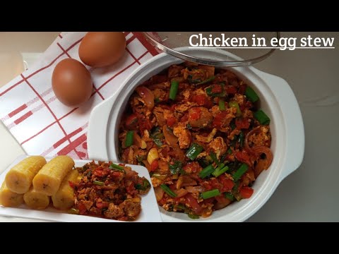 HOW TO PREPARE THE BEST GHANAIAN EGG STEW || My chicken-egg stew recipe + cook with me