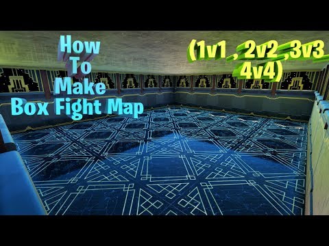 How To Make BOX FIGHT Map in Fortnite..(1v1, 2v2, 3v3, 4v4)