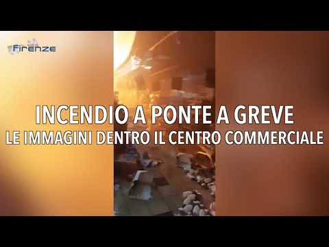 Spaventoso incendio in centro commerciale a Firenze