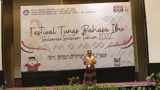 Download lagu Puisi Bugis terbaik dalam Festival Tunas Bahasa Ibu tingkat Provinsi Sulawesi Selatan #Soppeng mp3