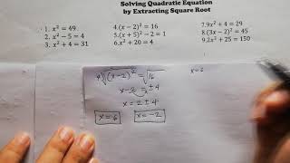Solving Quadratic Equations by Extracting Square Root | ALGEBRA Grade 9 | #TaraNaMath_aralNaTayo