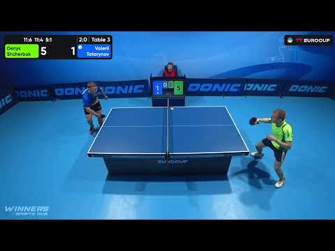 12:25 Denys Shcherbak - Valerii Tatarynov 07.08.2023 TT Euro.Cup Ukraine Star. TABLE 3