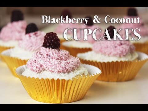 How to make Blackberry and Coconut CUPCAKE
