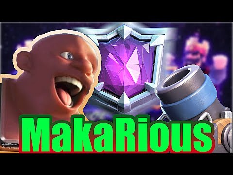 MakaRious Live Ladder Push | Best Mortar Hog rider Deck.