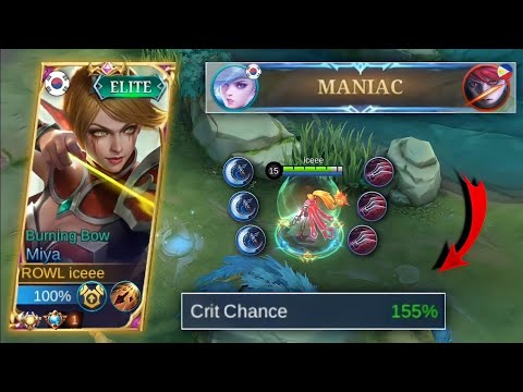 TUTORIAL MIYA MANIAC - BUILD MIYA FULL CRITICAL + HAASS CLAWS TERSAKIT 2022 !! | Mobile Legends