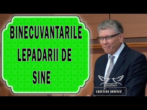 Cristi Ionescu - Binecuvantarile lepadarii de sine | Predica