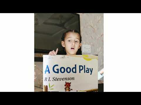 A Good PLAY | Poem Recitation|Class 1| English Recitation