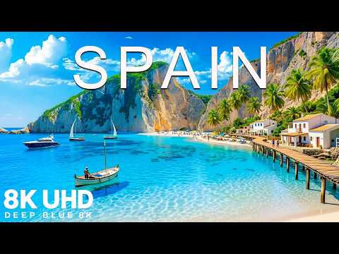 Spain 8K Drone Footage | Iconic Cliffs, Turquoise Bays & Majestic Mediterranean Views UHD