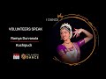 Why I Dance | Ramya Durvasula | Kalanidhi Dance and IndianRaga | Volunteers Speak