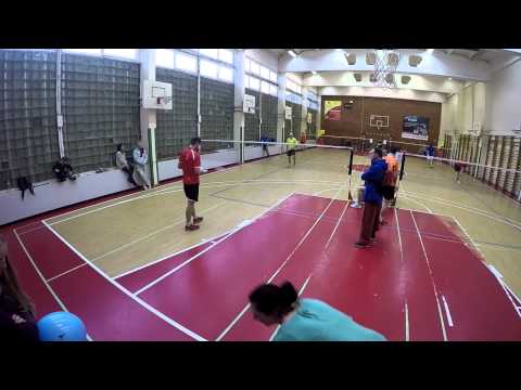 Badminton Virus vienetų turnyras finalas 2015-04-25 singles tournament final