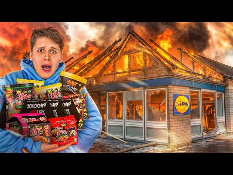 I LIVE 24 HOURS on the HOTTEST SUPERMARKET products🔥