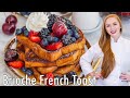The BEST French Toast Recipe!! With Brioche Bread, Whipped Cream & Maple Syrup!!