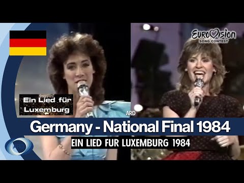 EUROVISION SONG CONTEST GERMAN NATIONAL FINAL 1984 GERMANY - EIN LIED FUR LUXEMBURG 1984 (ARD)