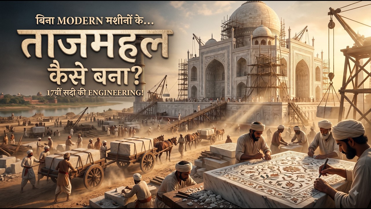ताजमहल कैसे बना? | बिना आधुनिक मशीनों के इतनी बड़ी इमारत कैसे खड़ी हुई?😱😱😱😱😱😱😱😱😱😱😱😱