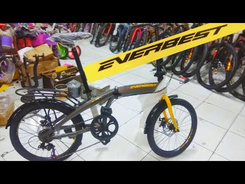 review sepeda lipat 20 in everbest