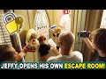 JEFFY OPENS HIS OWN ESCAPE ROOM!