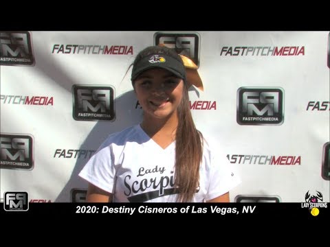 2020 Destiny Cisneros Lefty Hitter and Shortstop Softball Skills Video - Las Vegas