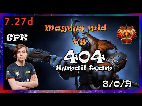 virtus pro kpg magnus vs sumail pugna mid 404 error | Full Gameplay 7.27d | Dota 2 Pro Replays