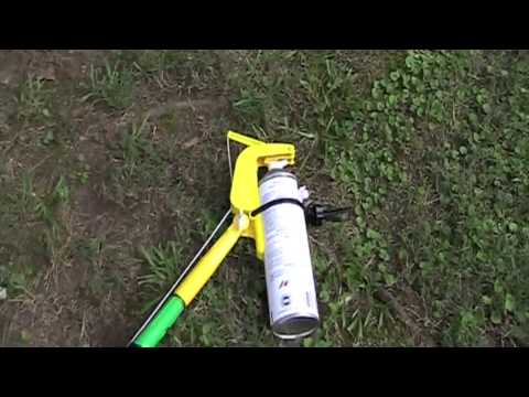 Hornet Nest Spraying with 30 Foot Wasp Pole