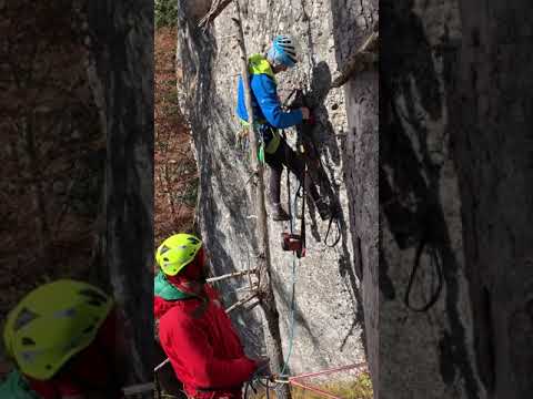 Debut amenajari escalada in Santinela Claii , cu Silvia si Cipri Aldea , Octombrie 2021