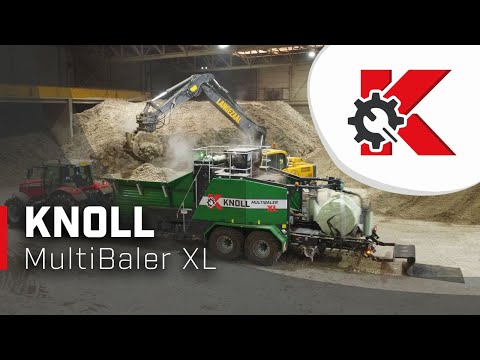 KNOLL MultiBaler XL - baling RDF (Refuse-derived fuel) at waste processing site in The Netherlands